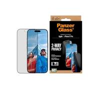 PanzerGlass - Protection d'écran pour téléphone portable - ajustement ultra-large avec EasyAligner - verre - avec filtre de confidentialité - à
