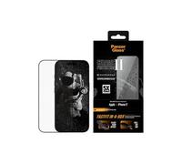 PanzerGlass - Protection d'écran pour téléphone portable - ceramic, ultra-wide fit with FASTFIT IN-A-BOX - verre - couleur de cadre noir - pour Apple