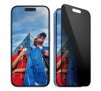 PanzerGlass - Protection d'écran pour téléphone portable - coupe ultra-large - verre - avec filtre de confidentialité - à double sens - couleur de