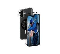 PanzerGlass Protection Ecran Transparent iPhone 16 Plus, Verre Trempé, PET, Silicone, Résistant Rayures/Chocs, 156.86x73.75mm, 0.66mm, Kit Nettoyage