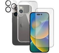 PanzerGlass - Protection Pack - coque de protection pour téléphone portable - polyuréthane thermoplastique (TPU) 100 % recyclé, polycarbonate, polyméthacrylate de méthyle (PMMA) - pour Apple iPhone 14