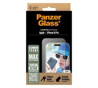 PanzerGlass Protection d'écran Ultra Wide Fit iPhone 16 Pro Cadre aluminium Applicateur Transparent