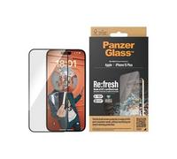 PanzerGlass Re:fresh - Protection d'écran pour téléphone portable - ajustement ultra-large avec EasyAligner - verre - couleur de cadre noir - pour