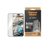 PanzerGlass Re:fresh - Protection d'écran pour téléphone portable - ajustement ultra-large avec EasyAligner - verre - couleur de cadre noir - pour