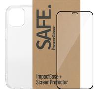 PanzerGlass SAFE. by ® 2-in-1 Pack iPhone 12 mini, Apple, Apple - iPhone 12 Mini, Application à sec, Résistant aux rayures, Résistant aux chocs, Transparent, 50 pièces
