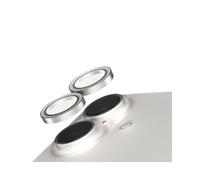 PanzerGlass SAFE. Camera Lens Protector Argent pour iPhone 16/16 Plus, Verre Trempé, Résistant Rayures/Chocs, 44.7x42.5x2.2mm, Kit Nettoyage Inclus