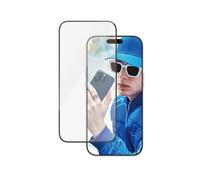 PanzerGlass - Protection d'écran pour téléphone portable - coupe ultra-large - verre - couleur de cadre noir - pour Apple iPhone 16 Pro