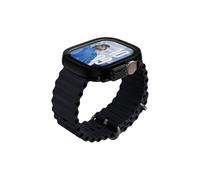 PanzerGlass SNAPPIE Protection d'écran intégrale pour Apple Watch Ultra 2024 | Couverture complète de l'écran et du cadre, protection contre les chutes, les chocs et les rayures, installation facile -