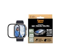 PanzerGlass SNAPPIE Protection d'écran intégrale pour Apple Watch Ultra 2024 | Couverture complète de l'écran et du cadre, protection contre les chutes, les chocs et les rayures, installation facile -