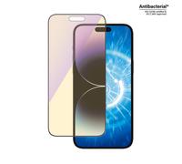 PanzerGlass Ultra-Wide Fit verre trempé antibactérien avec filtre anti-lumière bleue et positionneur pour iPhone 14 Pro Max