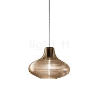 Panzeri Emma Suspension cache-piton noir/verre ambré