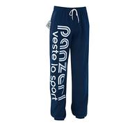 panzeri Pantalon Jogging épais Park O - Bleu Marine/Blanc
