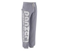 panzeri Pantalon Jogging épais Park O - Gris chiné/Blanc