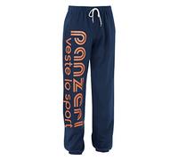 panzeri Pantalon Jogging Uni H - Bleu Marine/Orange Fluo L