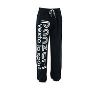 panzeri Pantalon Jogging Uni H - Noir/Blanc - Taille XS