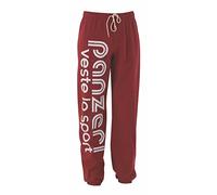 panzeri Pantalon Jogging Uni H - Rouge/Blanc
