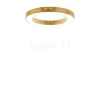 Panzeri Silver Ring Plafonnier LED doré, 78 cm Ce luminaire comporte des modules à LED prémontés de classes énergétiques A A++, A+, A