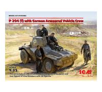 Panzerspahwagen P 204 (F) Avec L'équipage Allemand De Véhicules Blindés - Icm Icm35382-Icm