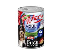 Panzi Pet - Fit Active Duck & Goose - Nourriture pour chien - Nourriture humide pour chien - Nourriture pour chien - Saveur canard et oie - 10 x 415g