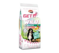 Panzi Pet - Get Wild Sensitive XXL 15kg- Croquettes sans Poulet - Grosses bouchées pour Grands Chiens sensibles - Adulte