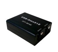 Paociuro 1 Contrôleur USB-DMX pour Éclairage de Scène, Contrôleur DMX512, Prise en Charge MA OnPC Freestyler + Interface DMX USB DJ 3D