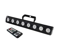 Paociuro 8 LED RGBW 4IN1 DMX Lampe de Lavage Murale DJ Disco Party par Effet de Lumière de Scène pour la Décoration de Vacances de Barre de Danse (Prise Ue)