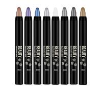 Paodduk Bâton de fard à paupières, bâtons de fard à paupières - Bâton de surligneur pour les yeux 8 pièces | Crayon pour les yeux mélangeable, crème, fard à paupières imperméable, bâton scintillant