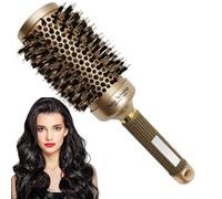 Paodduk Brosse démêlante pour cheveux, peigne à rouleaux pour cheveux bouclés,Outil de coiffure bouclés pour filles - Peigne à rouleau avec poignée Anti-brûlure, peigne à Volume d'air résistant à la