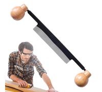 Paodduk Coupe-Rasage à tirage Droit, Outil d'élimination de l'écorce,Grattoir à Bois à Double poignée de Conception tranchée pour enlever l'écorce - Outil de Travail du Bois grattoir à tirage Droit