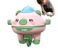 Paodduk Jouet monocycle cochon marchant sur corde raide, jouets cochon pour | Cochon mignon marchant sur une corde raide du bout des doigts Gyroscope Spinner Car | Jouets de cochon équilibrés mignons,