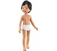 Paola Reina Balbino Poupée Latino Sans Vêtements Garçon Avec Cheveux Courts Et Raie Sur Le Côté Yeux Gris 32 Cm Blanc Blanc One Size