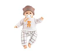 Paola Reina Poupée Alex - Poupée jouet avec imprimé ours et mécanisme - 36 cm