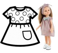 Paola Reina vêtements de poupée Amigas Pili 32 cm - tenue de poupée