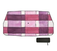 Paoletred Checked Hand-dn Sketch Car Windshield Sun Shade Umbrella Folding Reflective Sun Women Guard Pare-brise Cover viseras para el sol para carros