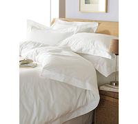 Paoletti 5 - Star Quality Hôtel Oxford Lit Double Taille Couette Set - 200 Fils Nombre De Percale De Coton Blanc - Lavable Machine