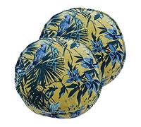 Paoletti Amazon Coussins Jungle, Coton, Sarcelle, 50 x 12cm