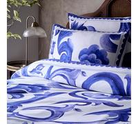 Paoletti Azzuro Paire de taies d'oreiller en Coton imprimé - Bleu