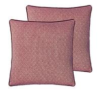 Paoletti Blenheim Lot de 2 Coussins géométriques Garnis de Plumes 45 x 45 cm