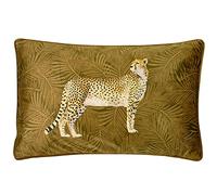 Paoletti Cheetah Coussin Forêt Couverture, Polyester, Or