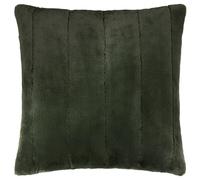 Paoletti Coussin Empress Garni de Plumes - Coussin décoratif en Velours Imitation Fourrure Douce avec Fermeture éclair dissimulée pour Une décoration intérieure élégante (Pin - 45x45cm)