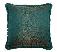 Paoletti Coussin Garni de Plumes de Coco, Bleu Sarcelle, 50 x 50cm