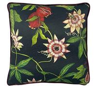 Paoletti Coussin rembourré en Velours passepoilé Fleuri Figaro Riche en Plumes