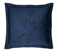 Paoletti Coussin rempli de Plumes Palmeria, Velours, Navy, 60 x 60cm