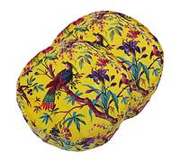 Paoletti Coussins remplis de Polyester Paradise (Pack jumelées), Yellow, 50 x 12cm