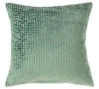 Paoletti Delphi Housse de Coussin contemporaine Jacquard Imitation Velours Menthe 45 x 45 cm, 45 x 45cm