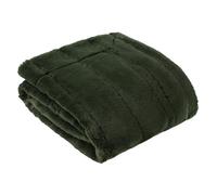 Paoletti Empress Jeté en Fausse Fourrure - Couverture Douce, élégante et Lourde, décoration Minimaliste pour lit ou canapé (pin - 130x180cm)
