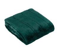 Paoletti Empress Jeté en Fausse Fourrure - Couverture Douce, élégante et Lourde, décoration Minimaliste pour lit ou canapé (émeraude - 130 x 180cm)