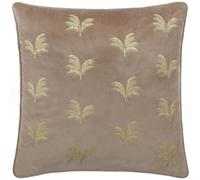Paoletti Guilded Palms Coussin rempli de Polyester brodé - Vison - 45x45cm