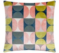 Paoletti Housse de Coussin géométrique en Velours Coupe Bardot