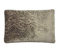 Paoletti Housse de Coussin Python, Velours, Champagne, 40 x 60cm